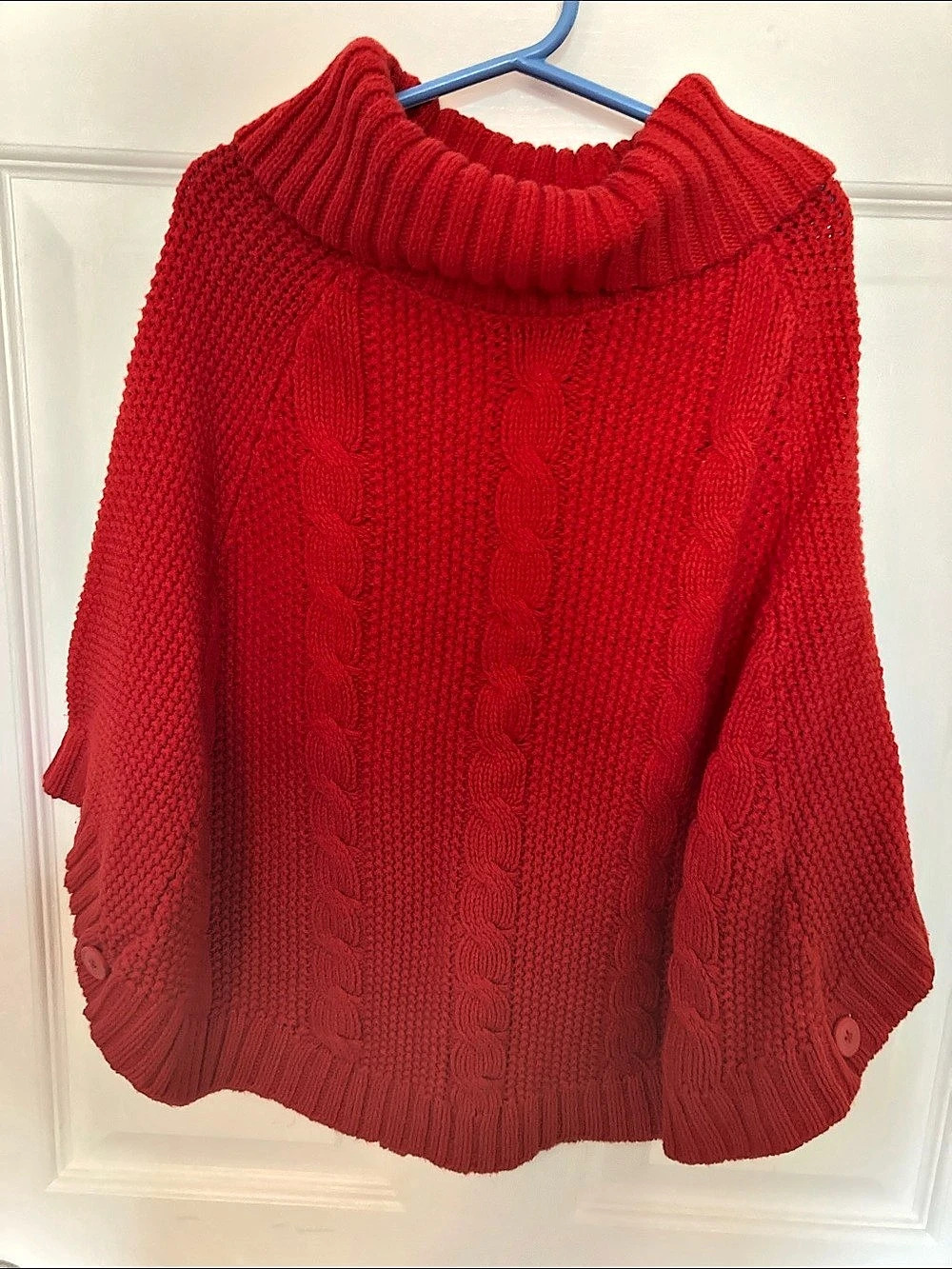 Carter's Cable Knit Sweater poncho Girls Size 8 Like New